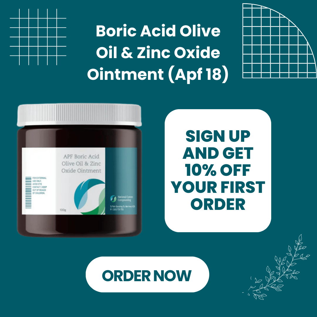 Boric Acid Olive Oil Zinc Oxide Ointment